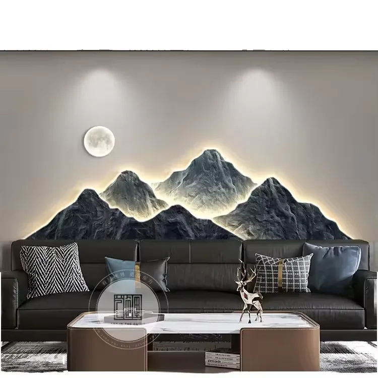 100*35CM Light Luxury Still Life Crystal Porcelain Modern Glass Canvas Wall Paintings with Led Home Decor Living Room