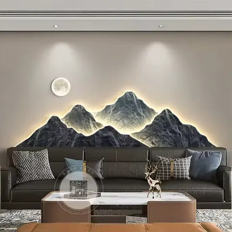100*35CM Light Luxury Still Life Crystal Porcelain Modern Glass Canvas Wall Paintings with Led Home Decor Living Room