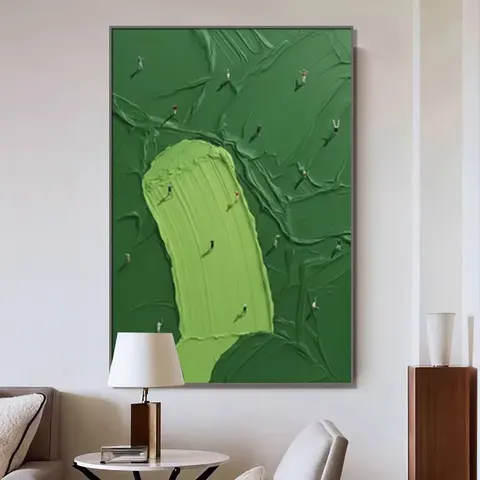 海浪 单幅 装饰画 现代简约 客厅背景墙挂画 手绘油画
