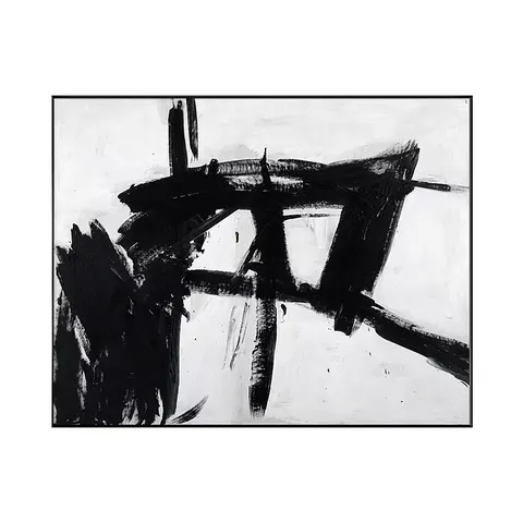 100% Handmade Modern High Quality Black and White Abstract Landscape Oil Paintings Art on Canvas Living Room Decorative Painting