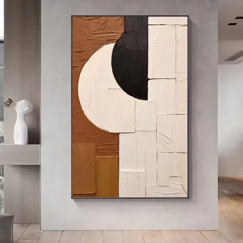 抽象 单幅 装饰画 现代简约 客厅背景墙挂画 手绘油画