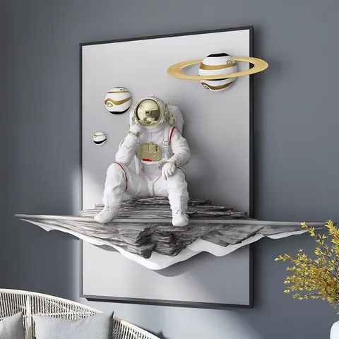 2024 Burst Astronaut Living Room Decoration Large Floor Space Arts and Crafts Wall Decoration Home Decoration