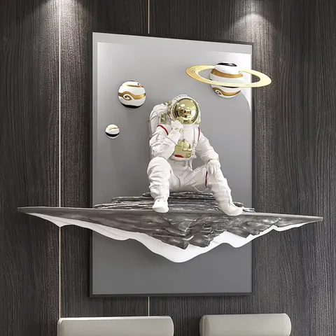 2024 Burst Astronaut Living Room Decoration Large Floor Space Arts and Crafts Wall Decoration Home Decoration