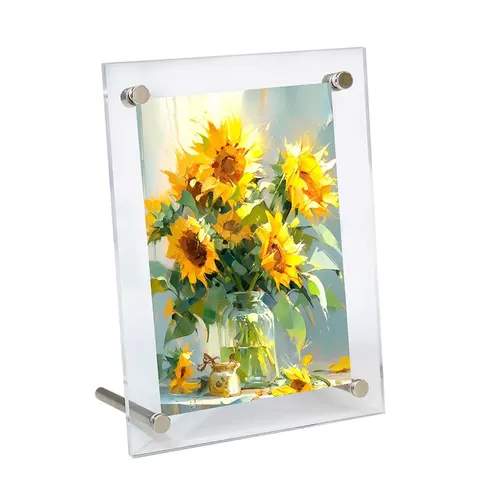 2025 Year Popular Transparent Photo Frame Table Album Display Stand Acrylic Art Home Decoration
