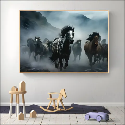 动物 单幅 装饰画 现代简约 客厅背景墙挂画 晶瓷画