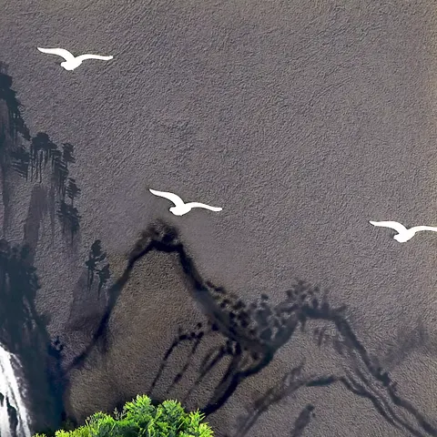 抽象 单幅 装饰画 现代简约 玄关背景墙挂画 晶瓷画