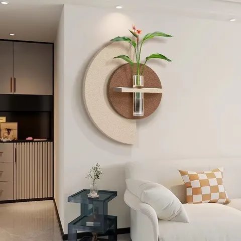 2026 New Creativity Sandstone Home Furnishings Art Decor Painting Living Room Background Wall Hydroponic Plants Mural Painting