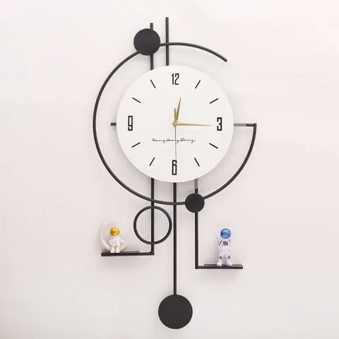 2026 Year Bestseller Creativity Wall Clock Home Wall Art Metal Wall Clock