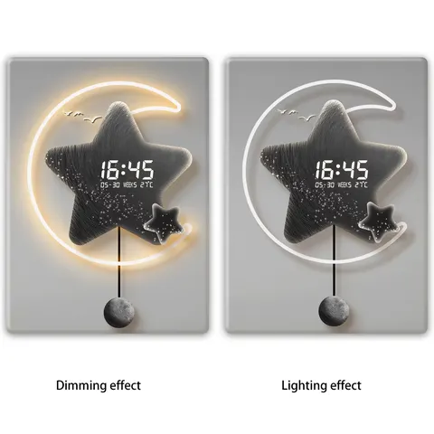 2026 Year High-definition Printing Luxury Grand and Imposing Moon Art Decor Painting Creativity Restaurant Acrylic LED Painting