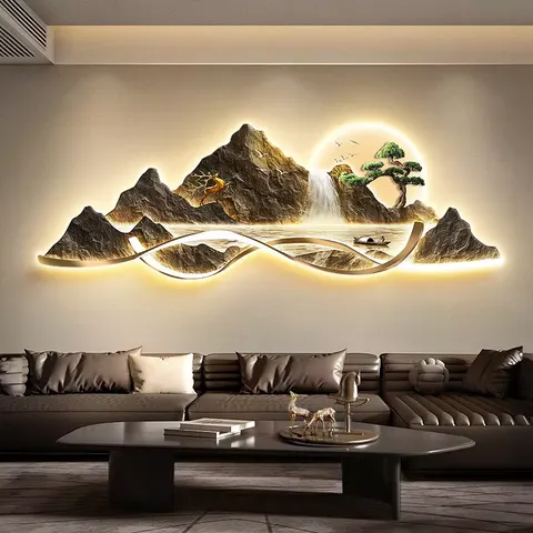 2026 Year New Design Acrylic LED Painting Sofa Background Wall UV Engraving Art Home Furnishings Decor Painting