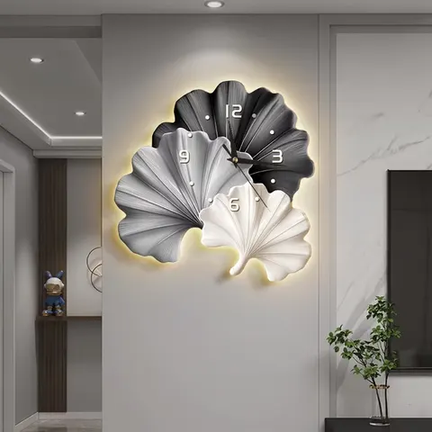 2026 Year New Model Television Background Wall Clock Sophistication Living Room With Clock Wall Art Decor Paintings