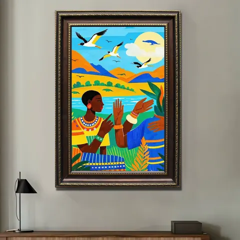 动物 单幅 装饰画 现代简约 客厅背景墙挂画 手绘油画