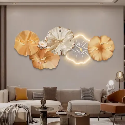 抽象 单幅 装饰画 现代简约 客厅背景墙挂画 LED带灯画