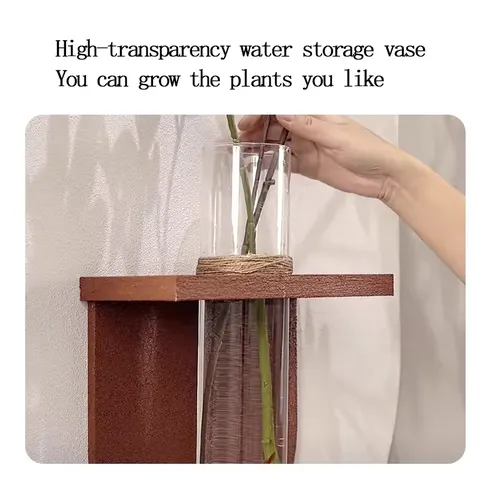 3D Living Room Background Wall Decor Painting Sandstone Entrance Led Painting DIY Hydroponic Green Plant Hanging Painting