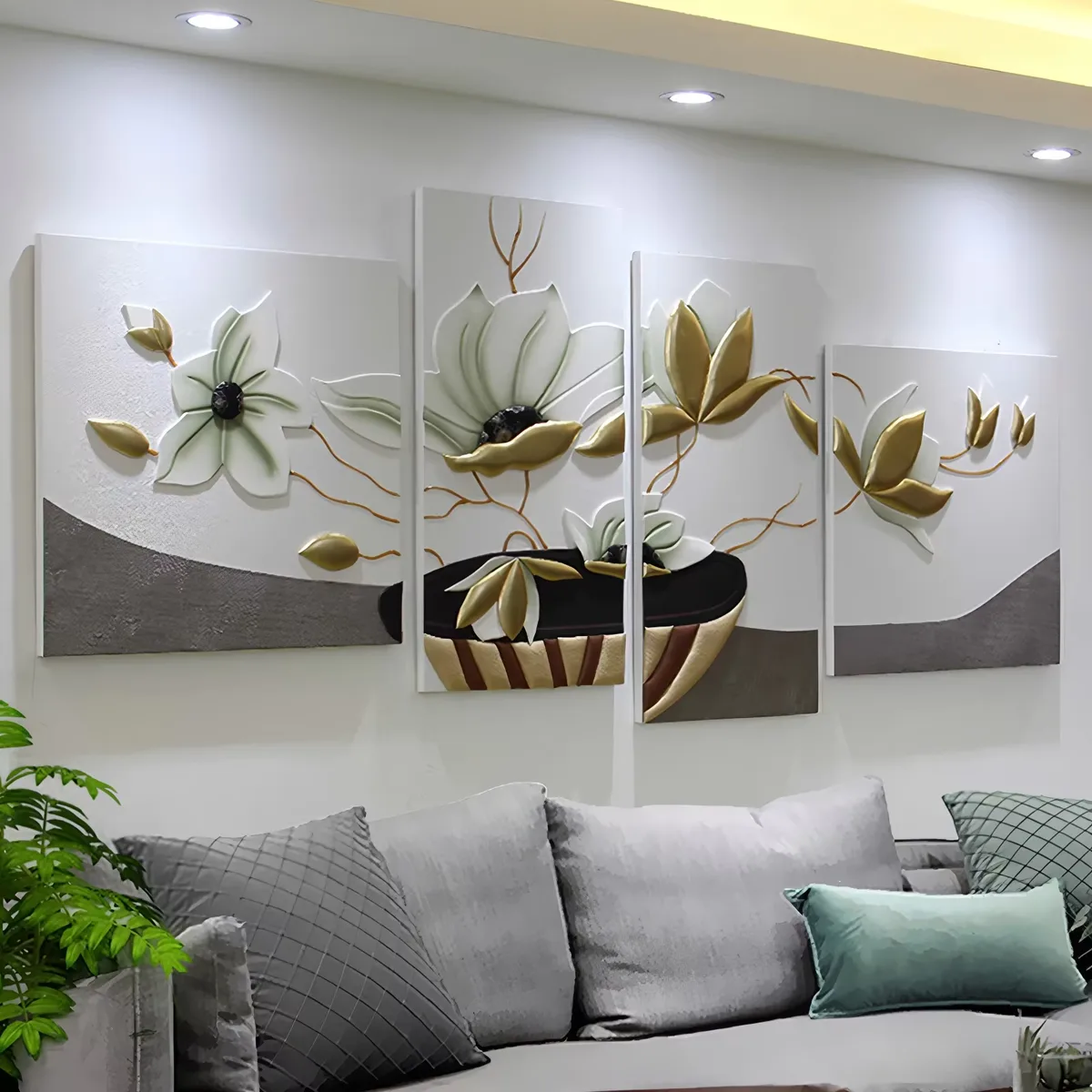 抽象 单幅 装饰画 轻奢风 客厅背景墙挂画 手工皮雕