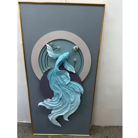 抽象 单幅 装饰画 现代简约 玄关背景墙挂画 LED带灯画