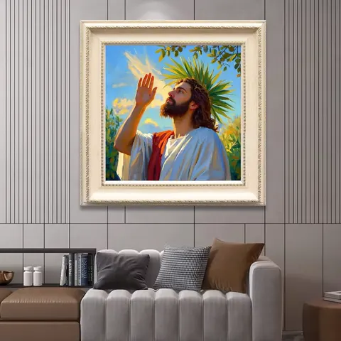 抽象 单幅 装饰画 复古怀旧 客厅背景墙挂画 晶瓷画