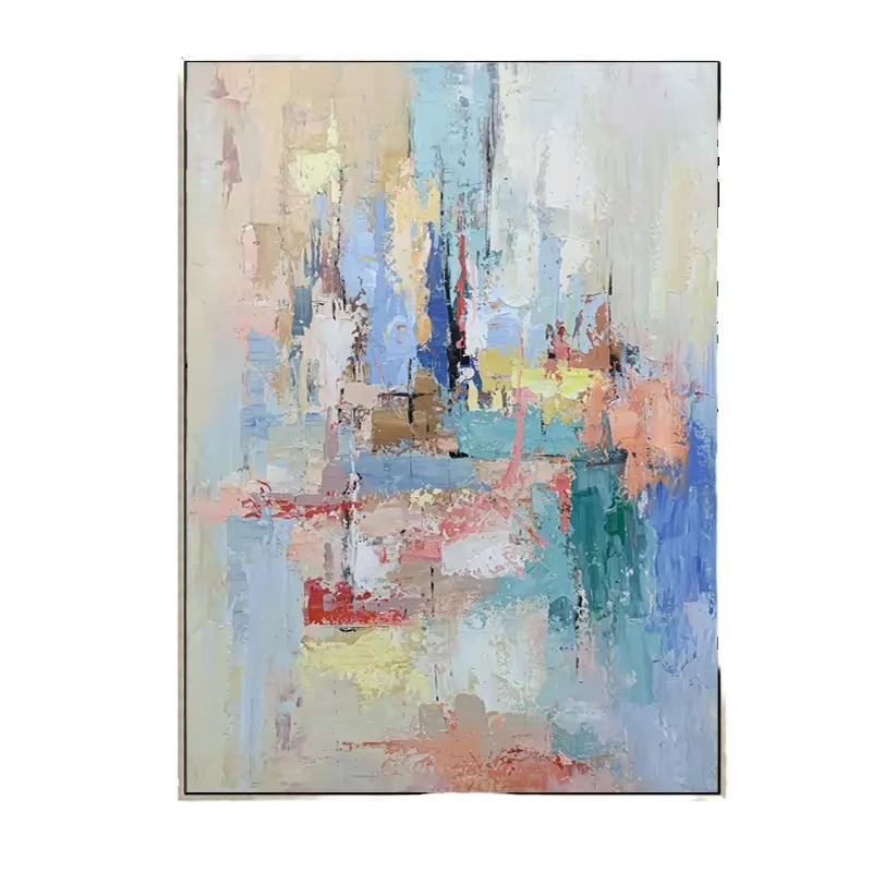 50% Handpainted Abstract Landscape Modern Custom Oil Painting on Canvas Wall Art for Living Room Decor
