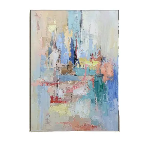 50% Handpainted Abstract Landscape Modern Custom Oil Painting on Canvas Wall Art for Living Room Decor