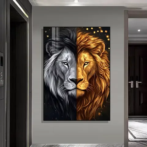 抽象 单幅 装饰画 现代简约 书房背景墙挂画 晶瓷画