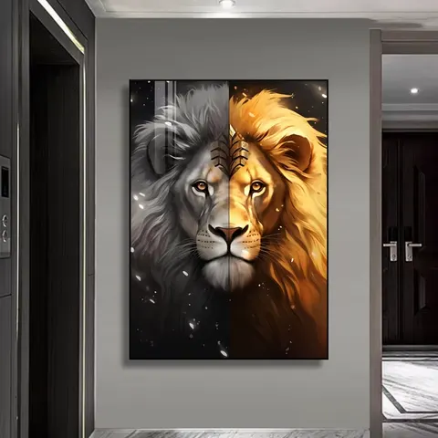 抽象 单幅 装饰画 现代简约 书房背景墙挂画 晶瓷画