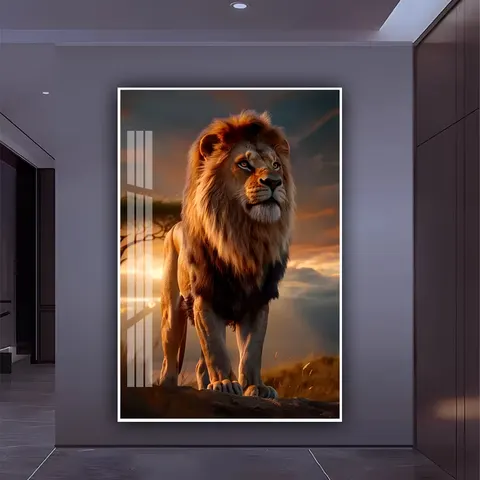 动物 单幅 装饰画 现代简约 玄关背景墙挂画 晶瓷画