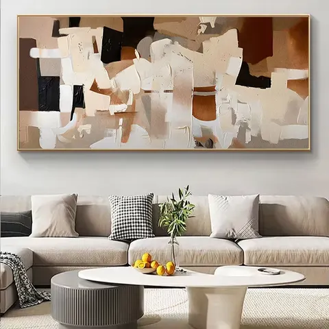 Abstract Landscape Canvas Wall Art for Living Room Oil Painting Still Life Design Easy Mount