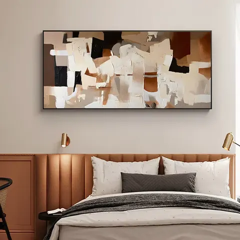 Abstract Landscape Canvas Wall Art for Living Room Oil Painting Still Life Design Easy Mount