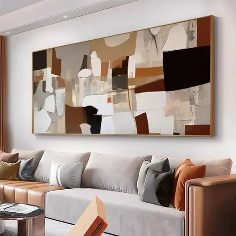 Abstract Landscape Canvas Wall Art for Living Room Oil Painting Still Life Design Easy Mount