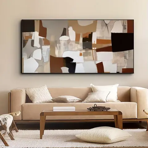 Abstract Landscape Canvas Wall Art for Living Room Oil Painting Still Life Design Easy Mount