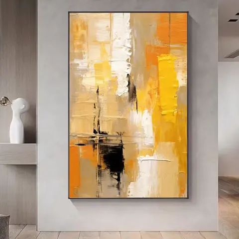 Abstract Living Room Art Decor Crystal Painting Restaurant Background Wall Floor-standing Painting