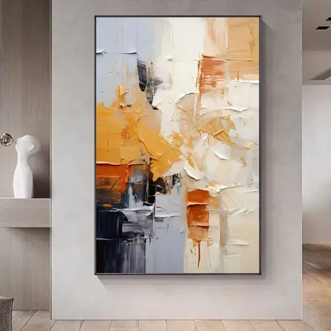 Abstract Living Room Art Decor Crystal Painting Restaurant Background Wall Floor-standing Painting