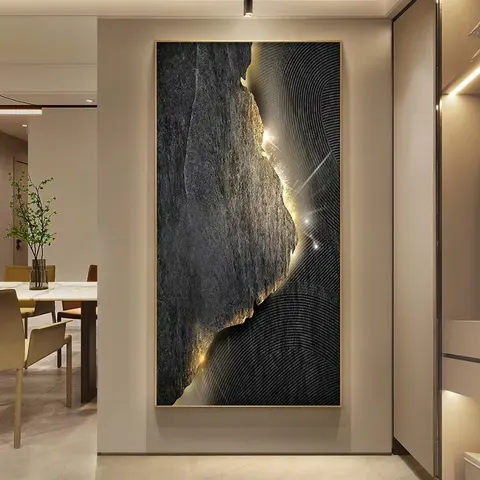 抽象 单幅 装饰画 现代简约 客厅背景墙挂画 手绘油画