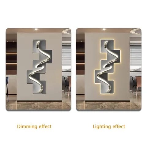 Abstraction Geometry Entrance Hall Home Furnishings Decoration Painting Stripes Art Glowed LED Painting