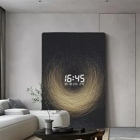 Abstraction Luxury Sofa Background Wall Crystal Porcelain Painting Creative Electronics Display Screen LED Decor Painting