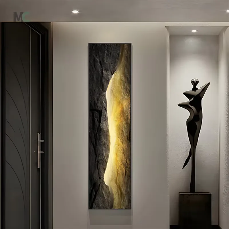 抽象 单幅 装饰画 轻奢风 玄关背景墙挂画 晶瓷画