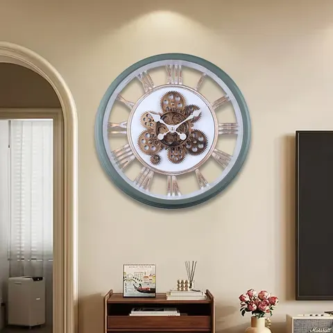 American Advanced Sensing Gear Large Machinery Modern Clock Decorative Painting Home Decor Wall Clock