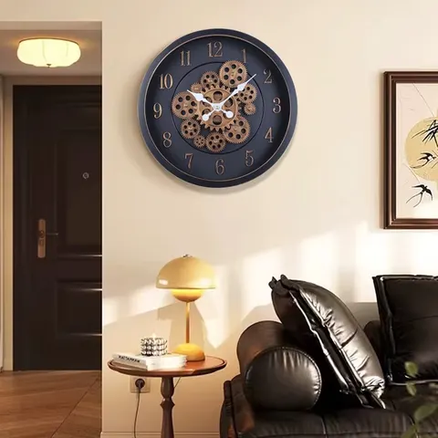 Ancient Style Living Room Advanced Sense Gear Modern Clock Decorative Painting Home Decor Wall Clock