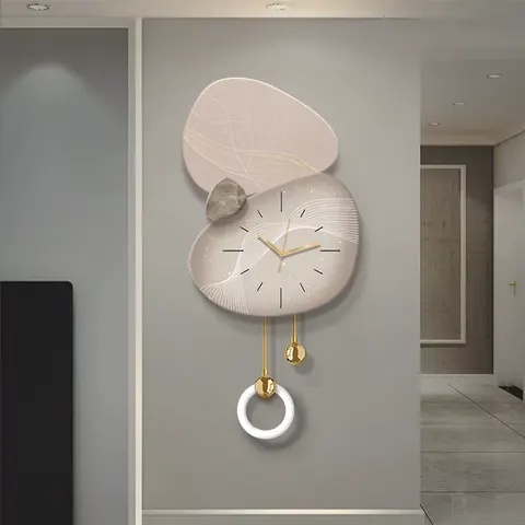Art Abstraction Stone Acrylic LED Paintings Corridor Background Wall Metal Pendant Art Decor Painting