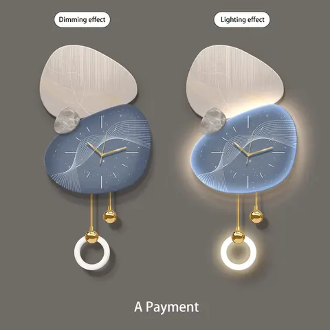Art Abstraction Stone Acrylic LED Paintings Corridor Background Wall Metal Pendant Art Decor Painting