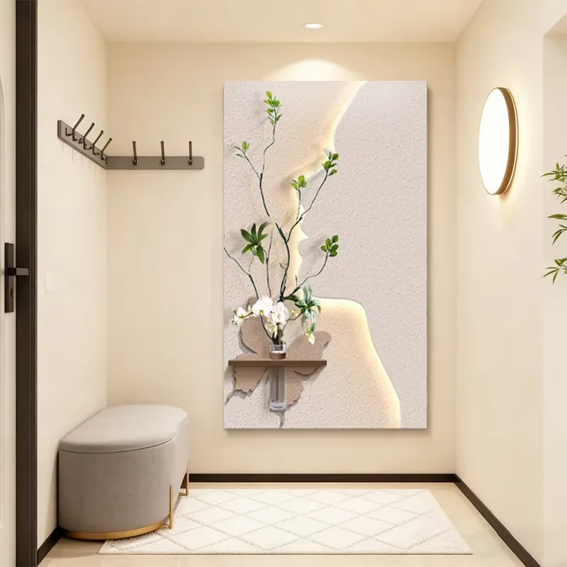 Art Characters Sandstone Home Furnishings Decorative Painting Hydroponic Plants Glowed LED Decor Painting