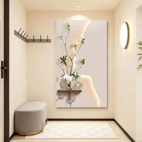 Art Characters Sandstone Home Furnishings Decorative Painting Hydroponic Plants Glowed LED Decor Painting