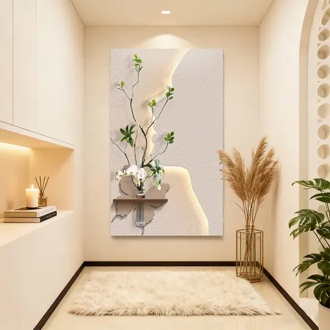 Art Characters Sandstone Home Furnishings Decorative Painting Hydroponic Plants Glowed LED Decor Painting