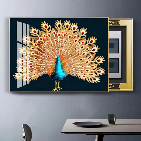 Art Decor Painting on the Electrical Box Cover Modern Light Luxury Power Switch Cover Crystal Porcelain Painting