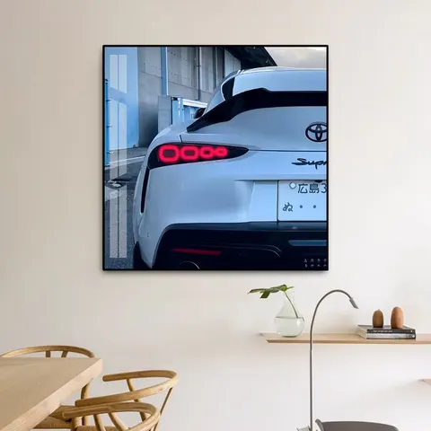 Automobile Theme Art Decor Led Paintings KTV E-sports Room Background Wall Crystal Painting