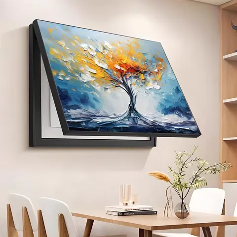Background Wall Main Switch Electric Box Cover Crystal Porcelain Painting Art Abstraction Home Decor Painting