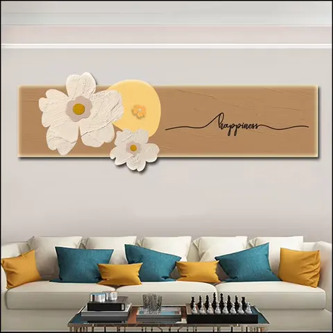 Bedroom Bedside Led Wall Art Decoration Modern Simple Homestay Master Bedroom Crystal Painting Hotel Background Wall Painting