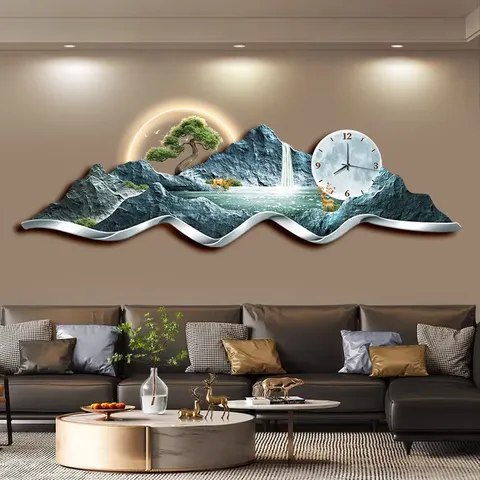 Best-selling Modern Wall Art Acrylic Interior Décor, Living Room Landscape Paintings, Home Décor and Luxury Wall Clocks