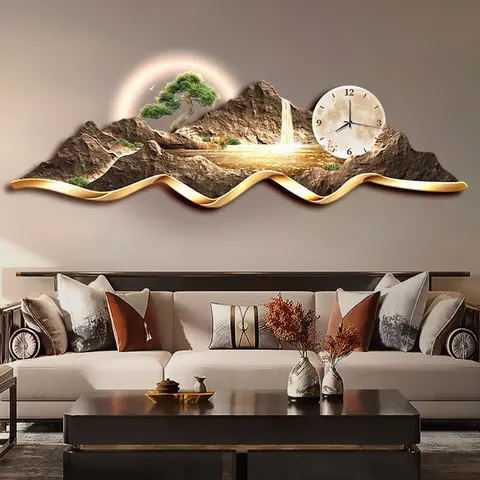 Best-selling Modern Wall Art Acrylic Interior Décor, Living Room Landscape Paintings, Home Décor and Luxury Wall Clocks