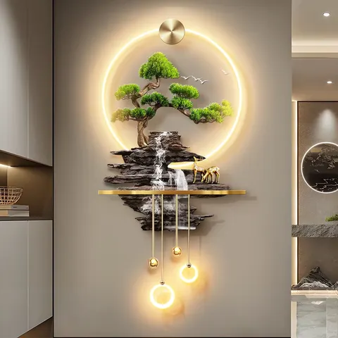 Bestseller UV Engraving Acrylic LED Painting Corridor Background Wall Art Home Decor Painting